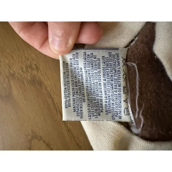 Pleasant Shade Women Size Large‎ Teddy Bear Puppy Grandma Sweater Mock Neck USA - Picture 9 of 10